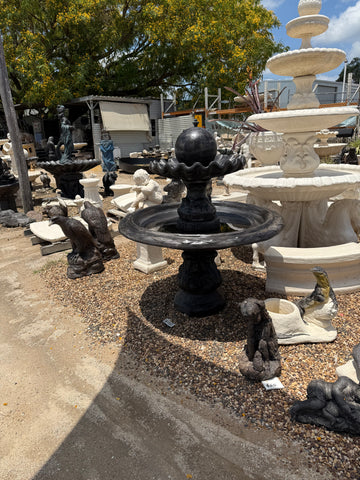 2 tier diamond fountain with wavey bowl and ball
