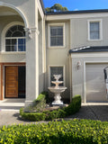 2 tier Corinthian fountain with doves