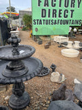 2 tier Cambridge fountain tall with traditional acorn