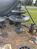 2 tier Cambridge fountain tall with traditional acorn