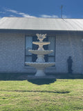 3 tier scollup fountain with doves