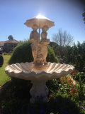 Spring time on large scollup fountain