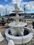 Quarter horse fountain with rearing horse top