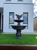 2 tier Corinthian fountain with doves