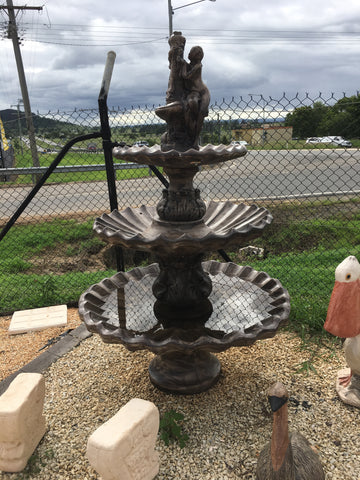3 tier scollup with light lady fountain