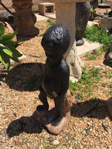 Aboriginal boy statue