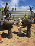 Palm tree planter statue