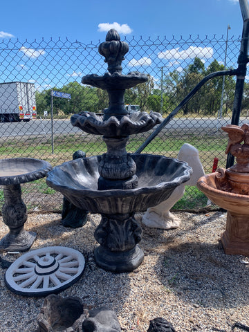 3 tier Corinthian with tall spacer and acorn fountain