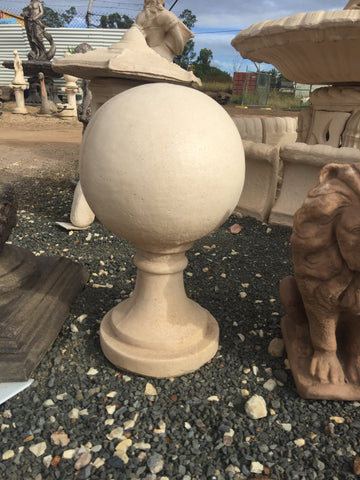 Ball with stand finial statue