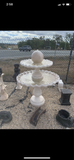 2 tier scollup fountain with large ball