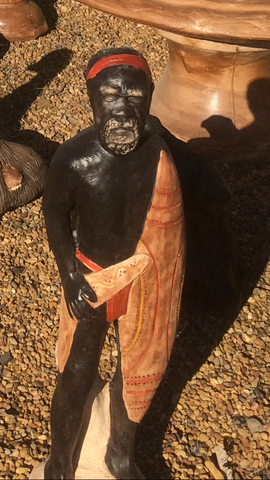 Aboriginal man statue