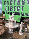 2 tier scollup fountain with rearing horse
