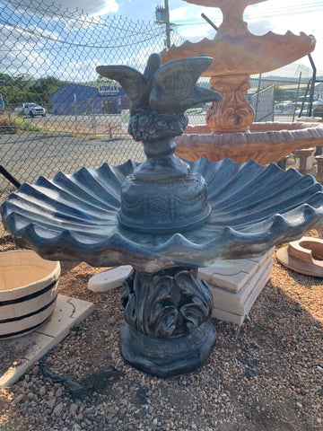 Medium scollup fountain with doves